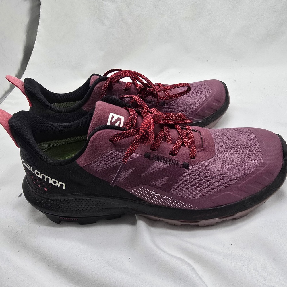 Salomon Outpulse Gore Tex Womens Trail Running Hiking Shoes Purple Size 7.5
